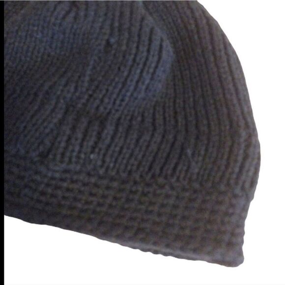 VTG Y2K PLAYBOY Bunny Black Knit Pink Embroidered Rabbit Head Beanie - Picture 12 of 12